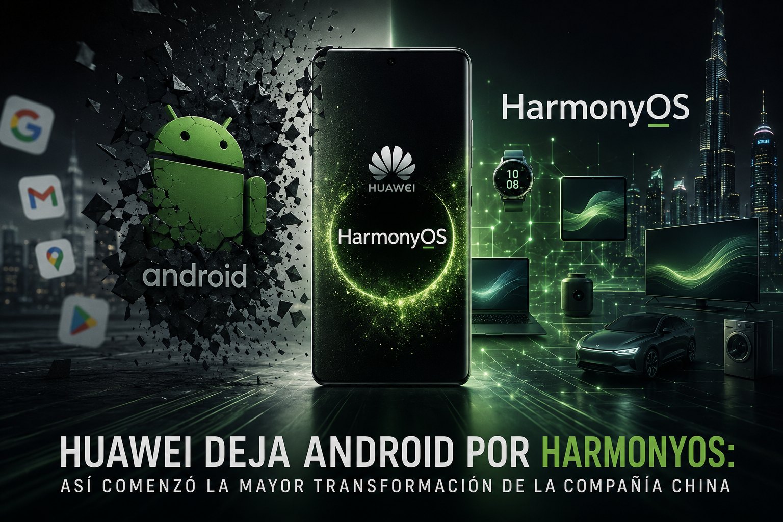 Huawei deja Android por HarmonyOS: así comenzó la mayor transformación de la compañía china.