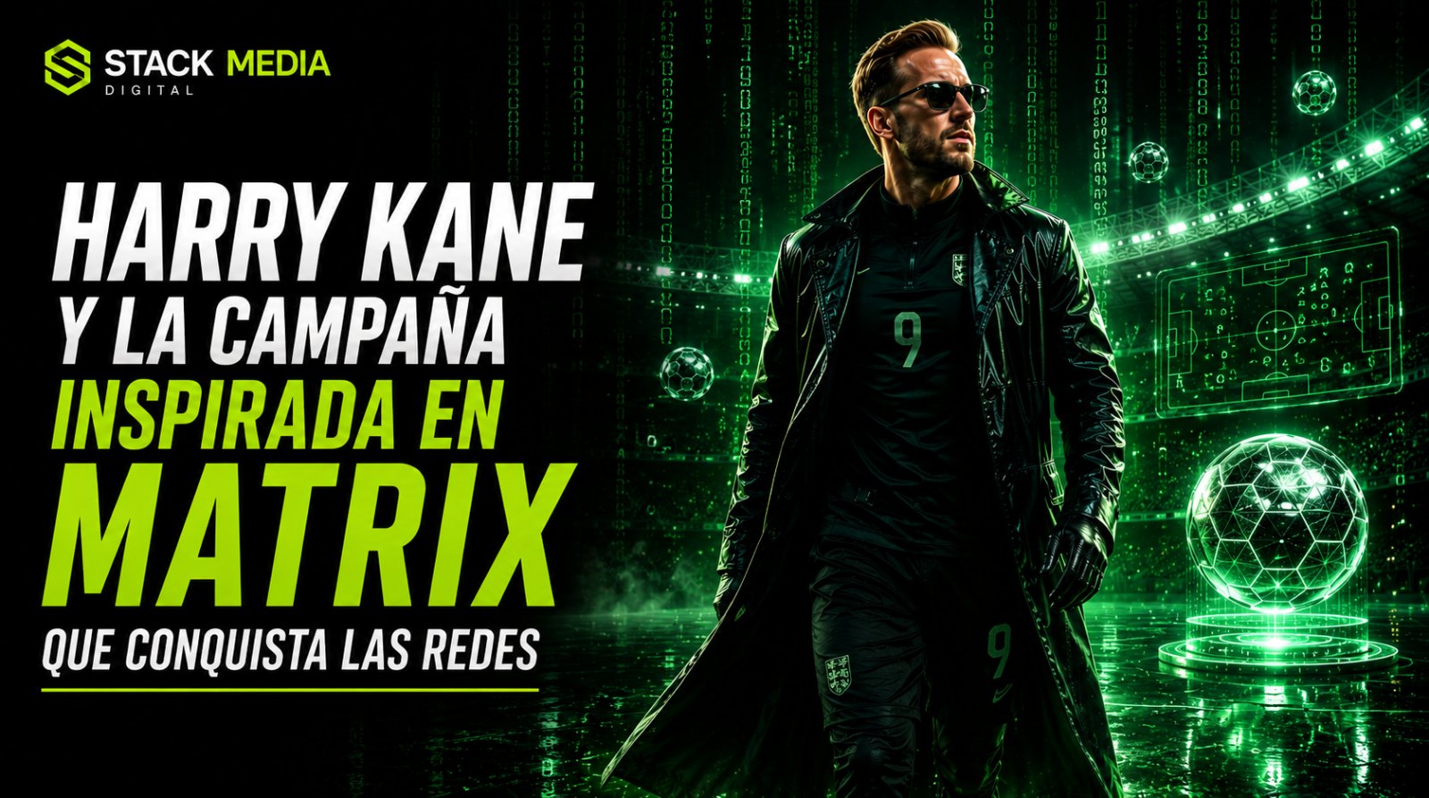 Harry Kane protagoniza una divertida campaña inspirada en The Matrix para FIFA.